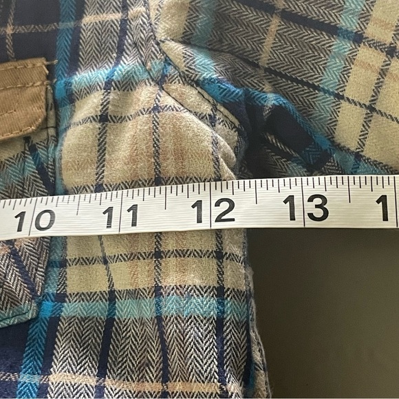 Nannette Plaid Flannel Jacket - Blue & Tan - Size 2T - Picture 9 of 10